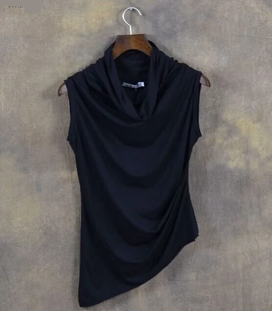 New quality Metrosexual slim Men's Clothes Male Fashion sleeveless pile collar T-shirts Men offbeat cropped England Style Tops
New quality Metrosexual slim Men's Clothes Male Fashion sleeveless pile collar T-shirts Men offbeat cropped England Style Tops