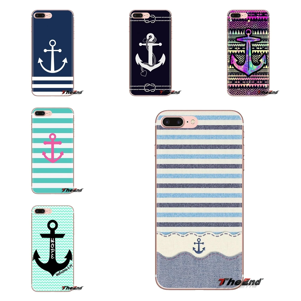Soft Transparent Shell Covers For iPod Touch Apple iPhone 4 4S 5 5S SE 5C 6 6S 7 8 X XR XS Plus MAX Navy Stripes Hope Anchor
Soft Transparent Shell Covers For iPod Touch Apple iPhone 4 4S 5 5S SE 5C 6 6S 7 8 X XR XS Plus MAX Navy Stripes Hope Anchor
