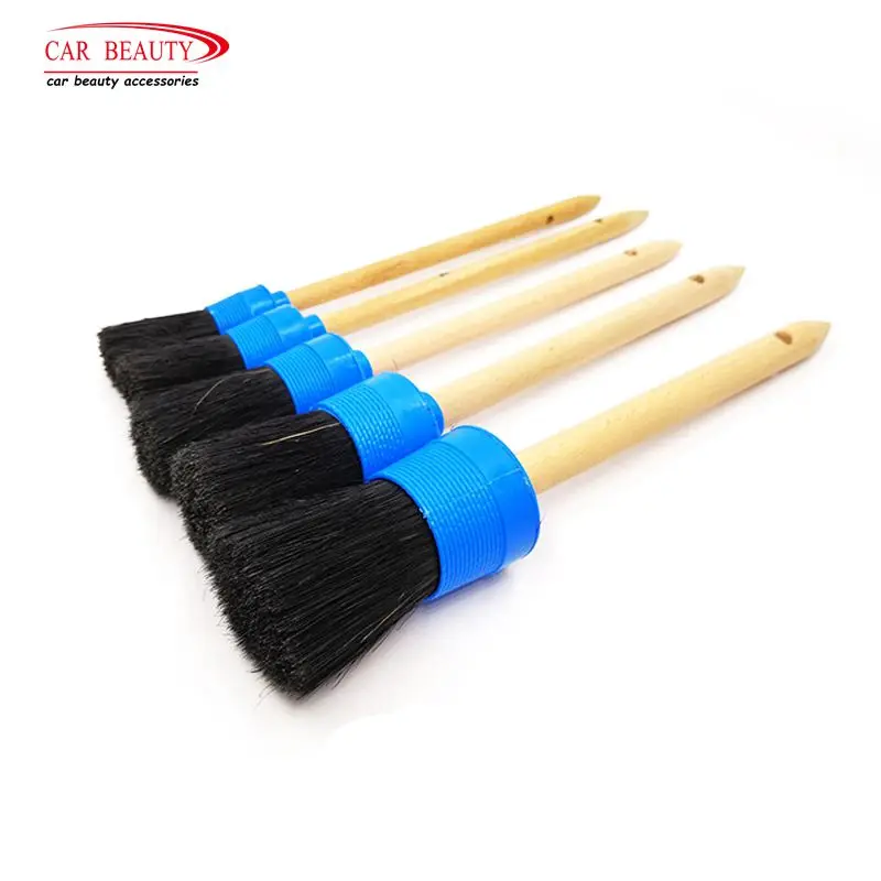 5Pcs/Set Wood Handle Bristal Car Detailing Brush for Dashboard Wheel Natural Boar Hair Detail Cleaner for Auto Car Washer
5Pcs/Set Wood Handle Bristal Car Detailing Brush for Dashboard Wheel Natural Boar Hair Detail Cleaner for Auto Car Washer