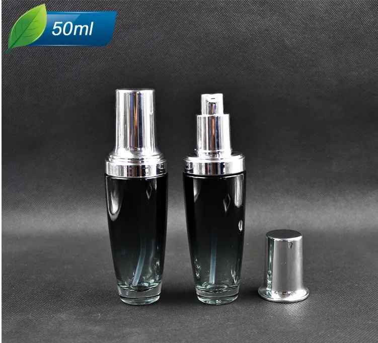 50ml Black Glass Lotion Bottles Essence Bottles Cosmetic Packaging Refillable Bottles with Silver Cap Pressing Bottle 10pcs/lot
50ml Black Glass Lotion Bottles Essence Bottles Cosmetic Packaging Refillable Bottles with Silver Cap Pressing Bottle 10pcs/lot