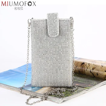 Diamante Wedding Purse Mobile Phone Change Purse Women Phone Wallet Chain Messenger Bags Shining Crystal Phone Evening Party Bag
Diamante Wedding Purse Mobile Phone Change Purse Women Phone Wallet Chain Messenger Bags Shining Crystal Phone Evening Party Bag