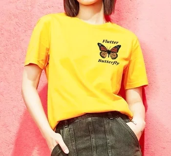 Fashion-XSX 1pcs Flutter Butterfly Fashion Kawaii Butterfly Printed T Shirt Women Lovely Pocket Printed Tees Summer Cool Shirt
Fashion-XSX 1pcs Flutter Butterfly Fashion Kawaii Butterfly Printed T Shirt Women Lovely Pocket Printed Tees Summer Cool Shirt