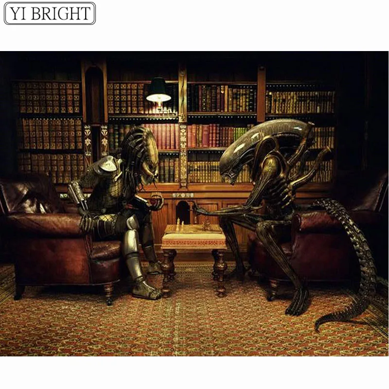 full square Diamond Embroidery DIY Diamond Painting Alien vs Predator Diamond Painting Cross Stitch Rhinestone Decoration LK1
full square Diamond Embroidery DIY Diamond Painting Alien vs Predator Diamond Painting Cross Stitch Rhinestone Decoration LK1