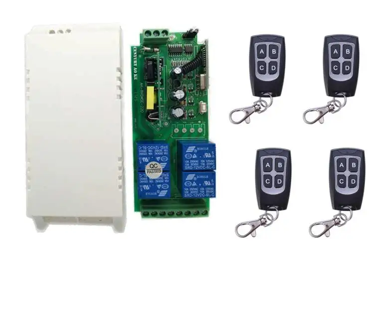 top 85v~250V 110V 220V 230V 4CH RF Wireless Remote Control Relay Switch Security System Garage Door & Rolling Gate Electric
top 85v~250V 110V 220V 230V 4CH RF Wireless Remote Control Relay Switch Security System Garage Door & Rolling Gate Electric