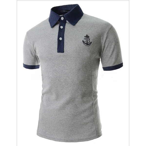 2017 foreign trade hot men's short sleeve T-shirt boat anchor embroidery design casual men's short sleeve
2017 foreign trade hot men's short sleeve T-shirt boat anchor embroidery design casual men's short sleeve