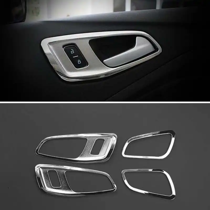 Car Accessories Trim Chrome Interior Handle Cover For Ford C