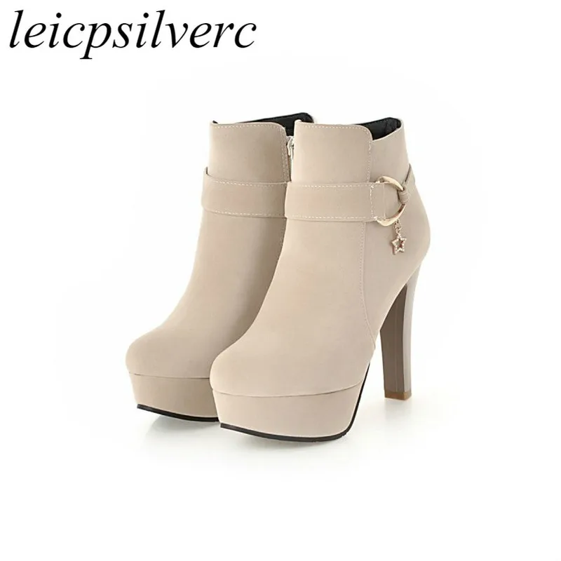 Women Boots Autumn Winter Super High Heel Warm Flock Platform Zip Ankle Chelsea Shoes 2018 New Sexy Fashion Black Beige Blue Red
Women Boots Autumn Winter Super High Heel Warm Flock Platform Zip Ankle Chelsea Shoes 2018 New Sexy Fashion Black Beige Blue Red