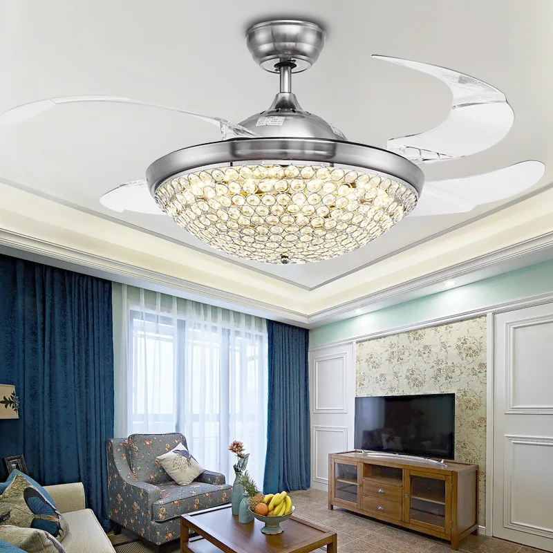 K9 Crystal 36/42inch 92/108cm 3colors dimming Ceiling Fan Modern/Contemporary Living Room Remote Control Led Fan Lights 110-220V
K9 Crystal 36/42inch 92/108cm 3colors dimming Ceiling Fan Modern/Contemporary Living Room Remote Control Led Fan Lights 110-220V