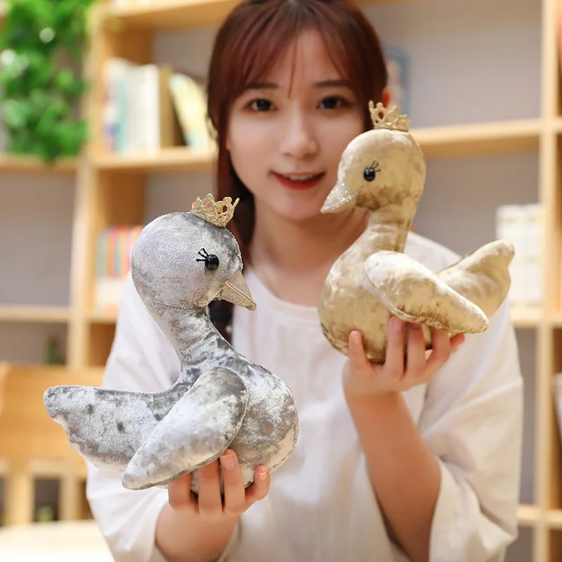 New 1pc Cute Crown Swan&Hippocampus Plush Toy Soft Cartoon Animal Flamingo&Sea Horse Stuffed Doll Baby Appease Kid Girl Gift | Игрушки