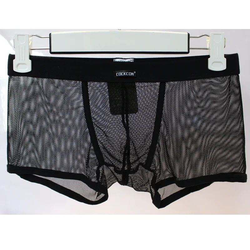 Sexy Gay Underwear Men Boxer Shorts Transparent Mesh Panties Man Low Waist U Convex Pouch Underpants cueca calzoncillos M-XXL
Sexy Gay Underwear Men Boxer Shorts Transparent Mesh Panties Man Low Waist U Convex Pouch Underpants cueca calzoncillos M-XXL