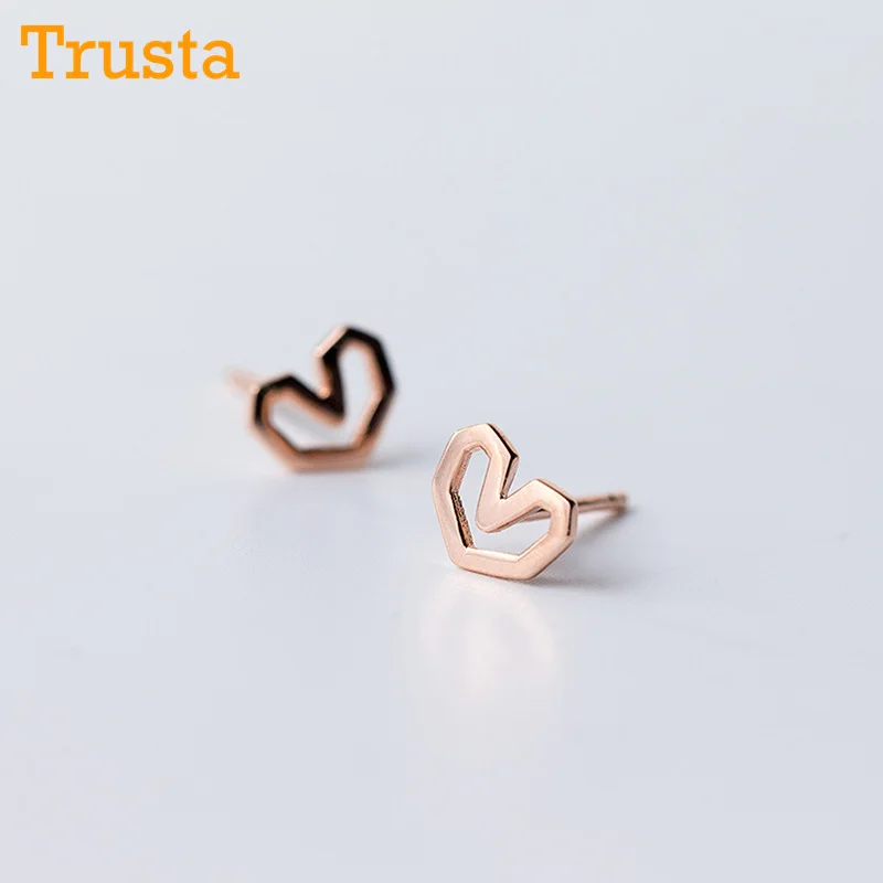 Trusta 925 Sterling Silver Jewelry Fashion Cute Tiny 0.7cmX0.6cm Hollow Nice Heart Stud Earrings Gift For Girls Kids Lady DS194
Trusta 925 Sterling Silver Jewelry Fashion Cute Tiny 0.7cmX0.6cm Hollow Nice Heart Stud Earrings Gift For Girls Kids Lady DS194