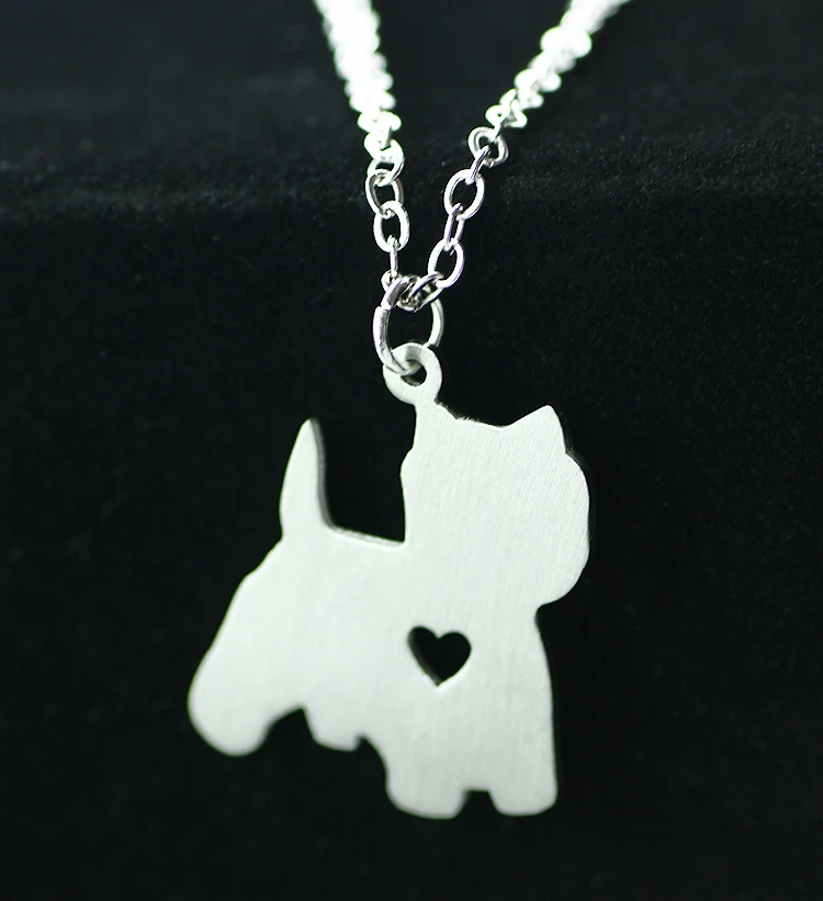 SUTEYI Fashion Stainless Steel Animal Necklace West Highland Terrier Dog Pendant Silver Color Long Chain Necklace Women Jewelry
SUTEYI Fashion Stainless Steel Animal Necklace West Highland Terrier Dog Pendant Silver Color Long Chain Necklace Women Jewelry