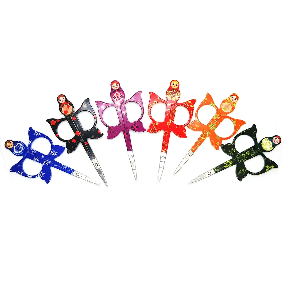 Cute Cosmetics Eyebrow scissors Russian doll makeup scissors Beauty Make up Tool Cut Manicure Nose With Sharp Head
Cute Cosmetics Eyebrow scissors Russian doll makeup scissors Beauty Make up Tool Cut Manicure Nose With Sharp Head