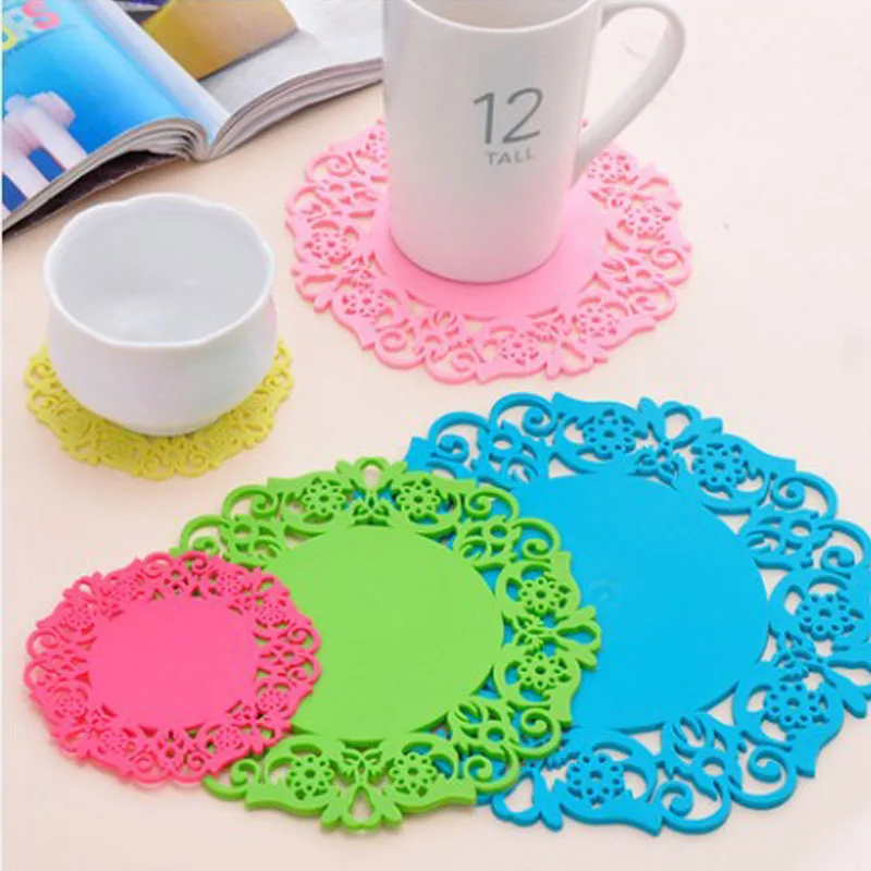 Hot Coming 2PCS/Lot Nonslip Heat Resistant Floral Lace Silicone Table Mat Cup Coaster Pan Placemat Pad
Hot Coming 2PCS/Lot Nonslip Heat Resistant Floral Lace Silicone Table Mat Cup Coaster Pan Placemat Pad