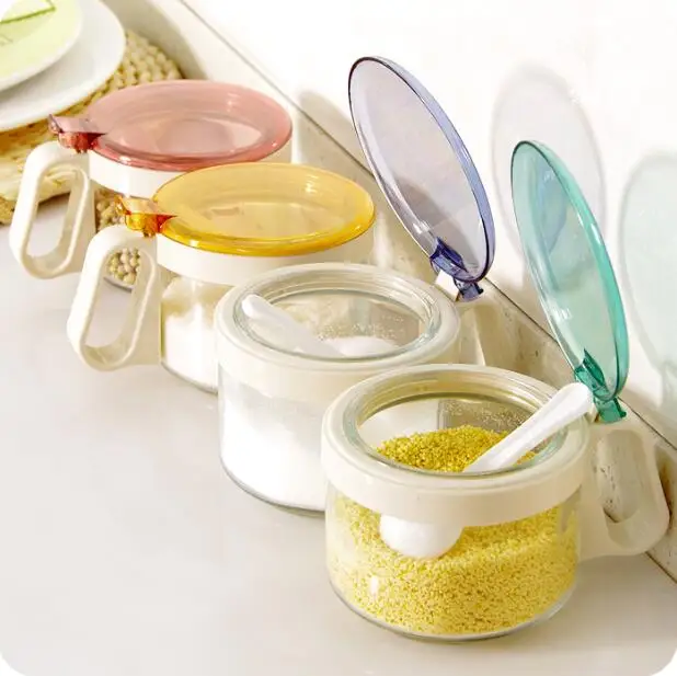 One Piece Lid Glass Jars Spice Bottle Household Seasoning Box Kitchen Sugar Salt Container
One Piece Lid Glass Jars Spice Bottle Household Seasoning Box Kitchen Sugar Salt Container
