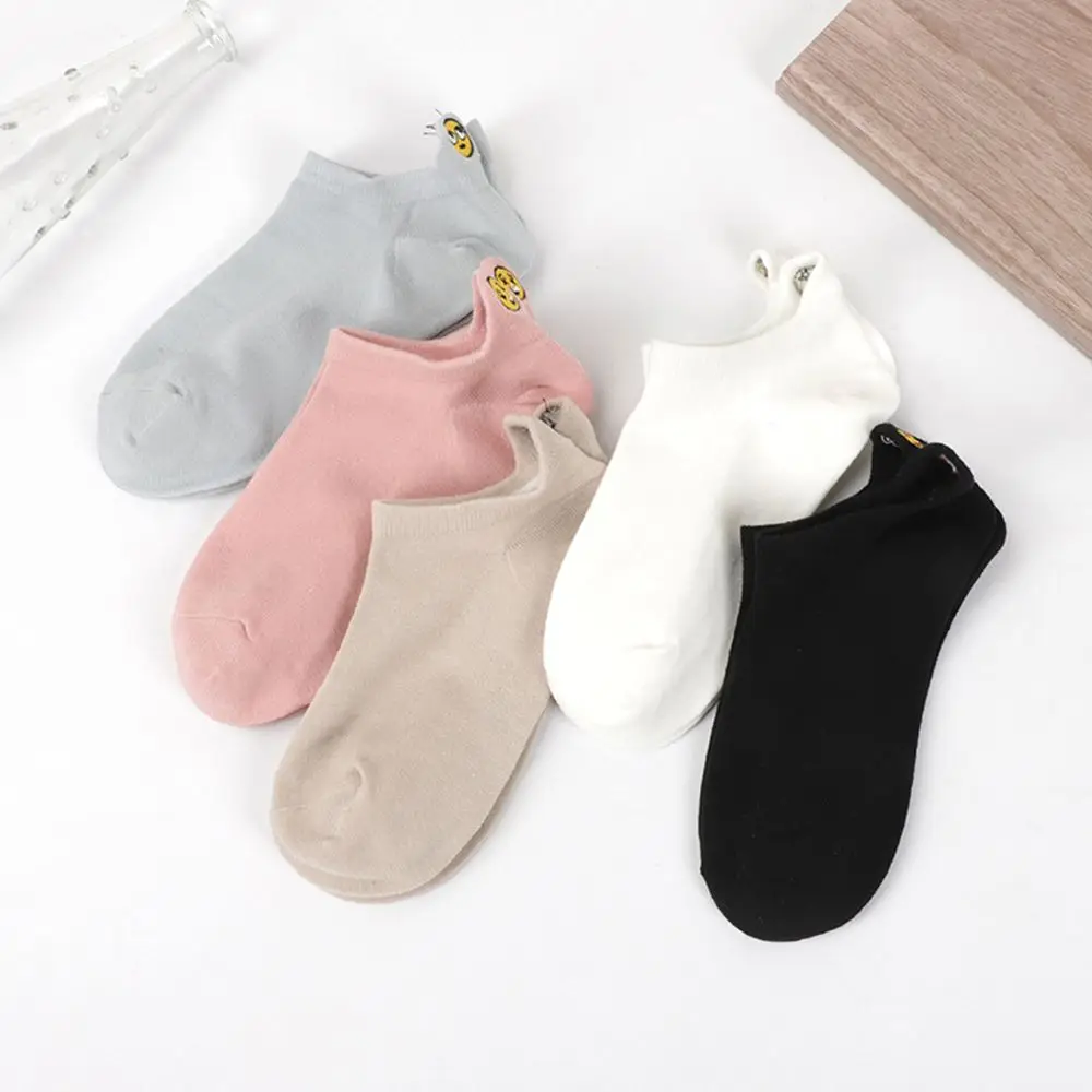 Fashion Cute Short Socks Embroidered Smiley Shallow Mouth Boat Socks invisible Sweet Cotton Ankle Socks Casual Spring Summer
Fashion Cute Short Socks Embroidered Smiley Shallow Mouth Boat Socks invisible Sweet Cotton Ankle Socks Casual Spring Summer