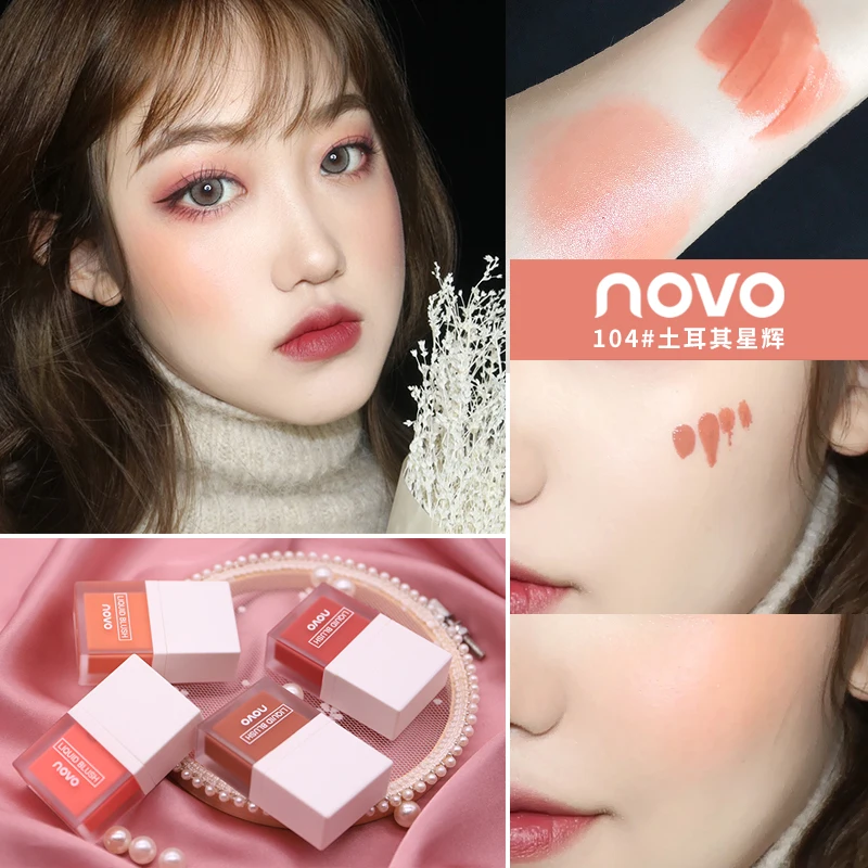 Novo face makeup liquid blusher cream 7g sweet orange pink red color face tint waterproof long lasting blush maquiagem BN131
Novo face makeup liquid blusher cream 7g sweet orange pink red color face tint waterproof long lasting blush maquiagem BN131