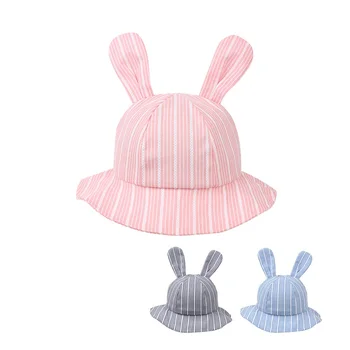 Fashion Rabbit Baby Hat Boy's Panama Cotton Striped Baby Cap Cute Ears Baby Sun Cap Brim Toddler Bucket Hat Baby Girls Clothing
Fashion Rabbit Baby Hat Boy's Panama Cotton Striped Baby Cap Cute Ears Baby Sun Cap Brim Toddler Bucket Hat Baby Girls Clothing