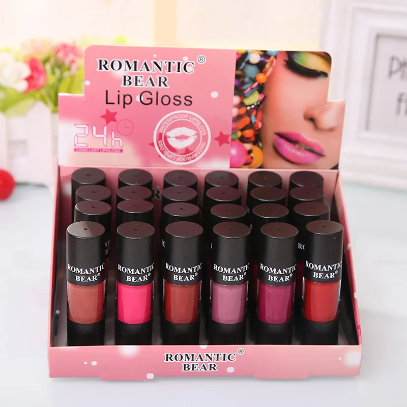 288pcs=12boxes DHL free Romantic Bear Lipgloss 24 hours Long Lasting Liquid Lipsticks Brand New in box hot Sale Lips Cosmetics
288pcs=12boxes DHL free Romantic Bear Lipgloss 24 hours Long Lasting Liquid Lipsticks Brand New in box hot Sale Lips Cosmetics