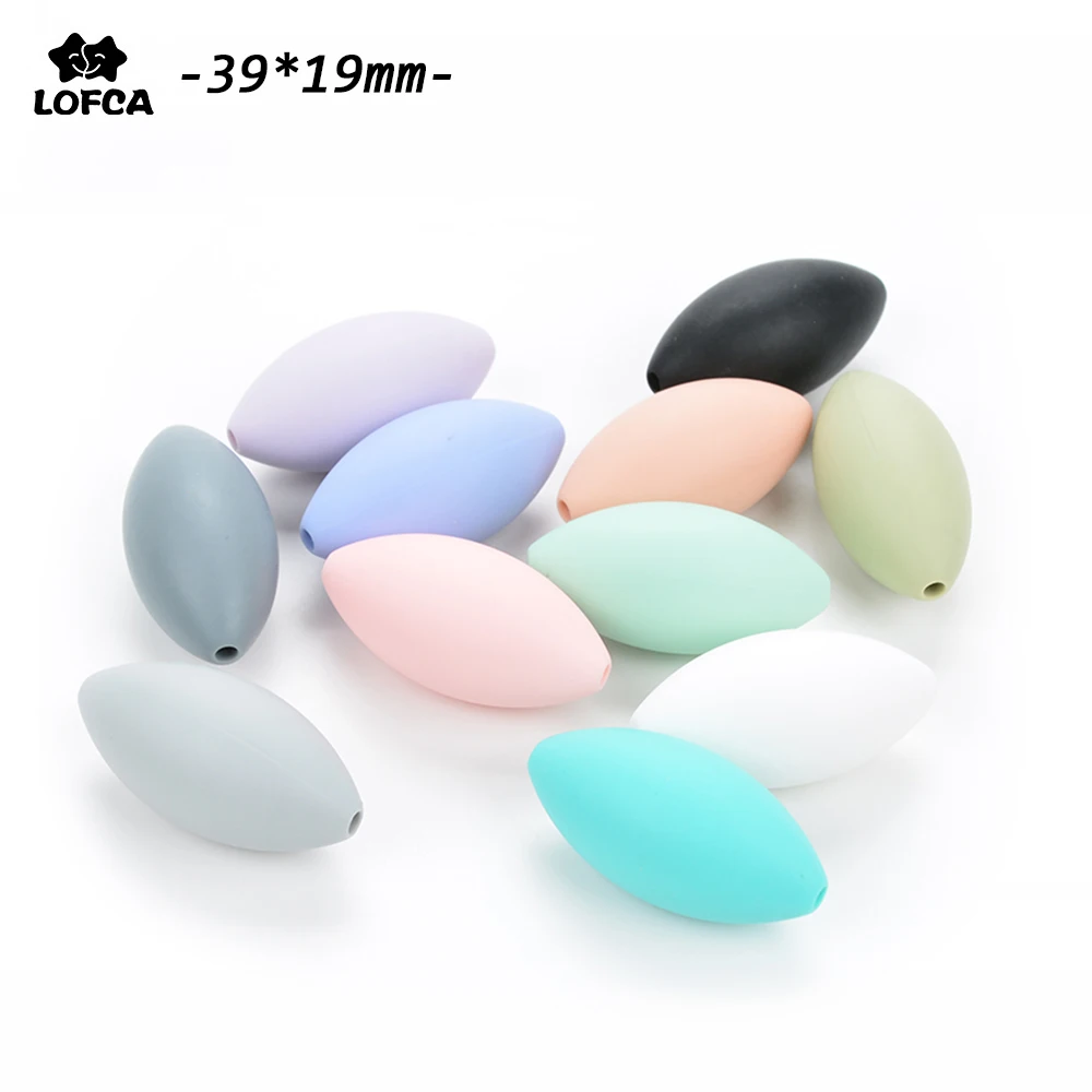 Wholesale 20pcs/lot Rugby Loose Silicone Beads For Jewelry Making DIY Teething Necklace Silicone Beads For Baby Teether BPA Free
Wholesale 20pcs/lot Rugby Loose Silicone Beads For Jewelry Making DIY Teething Necklace Silicone Beads For Baby Teether BPA Free