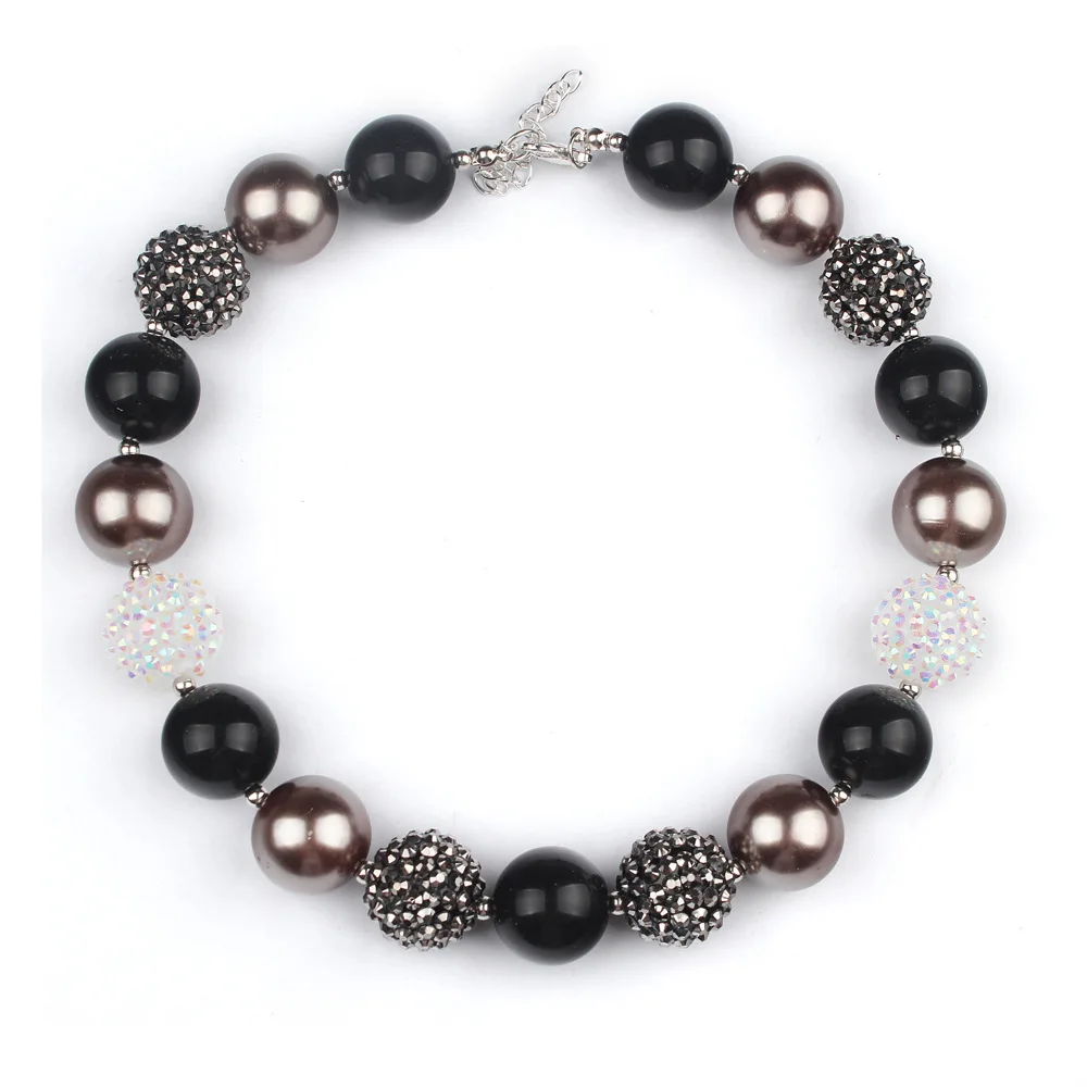 Women Girls Brief Hand Made Chunky Bubblegum Necklace 20mm Black Brown Beads Strand Necklace Baby Birthday Party Dress Up Gifts
Women Girls Brief Hand Made Chunky Bubblegum Necklace 20mm Black Brown Beads Strand Necklace Baby Birthday Party Dress Up Gifts