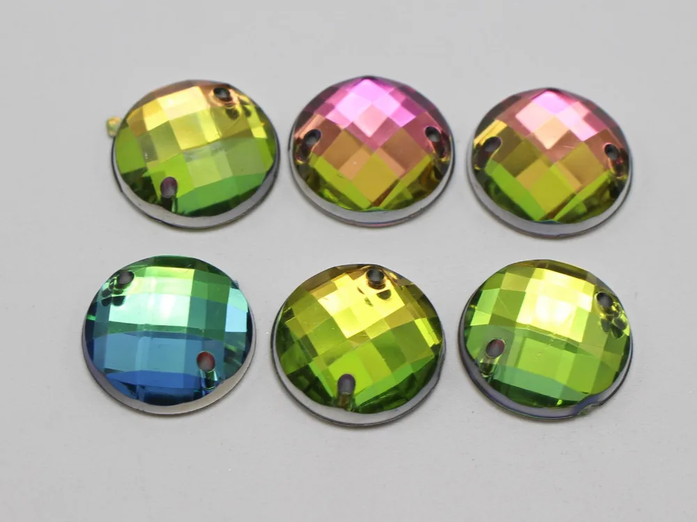 100 радужные AB плоские акриловые граненые круглые стразы для шитья 14 мм Пришивные бусины
100 радужные AB плоские акриловые граненые круглые стразы для шитья 14 мм Пришивные бусины
