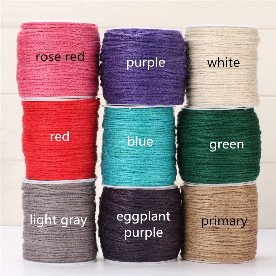 20m/lot 2mm Flax Jute Twine String Hemp Rope Colored Twisted Cotton Cord White Woven Drawstring Diy Necklace Jewelry Decorative
20m/lot 2mm Flax Jute Twine String Hemp Rope Colored Twisted Cotton Cord White Woven Drawstring Diy Necklace Jewelry Decorative