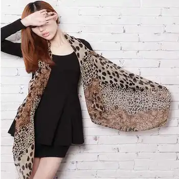 2019 High Quality Women Pop Chiffon Wrap Stole Soft Leopard Print Scarf Fashion Scarves Shawl for Wholesale Drop Drop Shippiong
2019 High Quality Women Pop Chiffon Wrap Stole Soft Leopard Print Scarf Fashion Scarves Shawl for Wholesale Drop Drop Shippiong