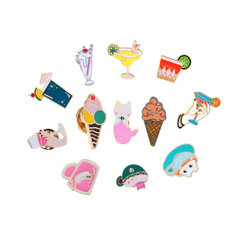 Summer Ice Cream Juice Brooch for Women Cartoon Enamel Pin Beach Hat Denim Jackets Lapel Badges Pins Jewelry Shirts Decorations
Summer Ice Cream Juice Brooch for Women Cartoon Enamel Pin Beach Hat Denim Jackets Lapel Badges Pins Jewelry Shirts Decorations