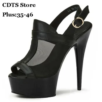 zapatos mujer Plus:35-45 46 Summer 2016 sexy 18cm thin heels women sandals wedding pumps Mesh Narrow band ladies single shoes
zapatos mujer Plus:35-45 46 Summer 2016 sexy 18cm thin heels women sandals wedding pumps Mesh Narrow band ladies single shoes