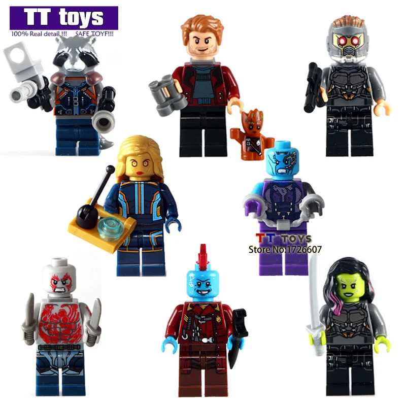10Lots of X0159 Building Blocks Star-Lord Yondu Drax the Destryer Guardians of the Galaxy Super Hero Bricks Kids DIY Toys
10Lots of X0159 Building Blocks Star-Lord Yondu Drax the Destryer Guardians of the Galaxy Super Hero Bricks Kids DIY Toys