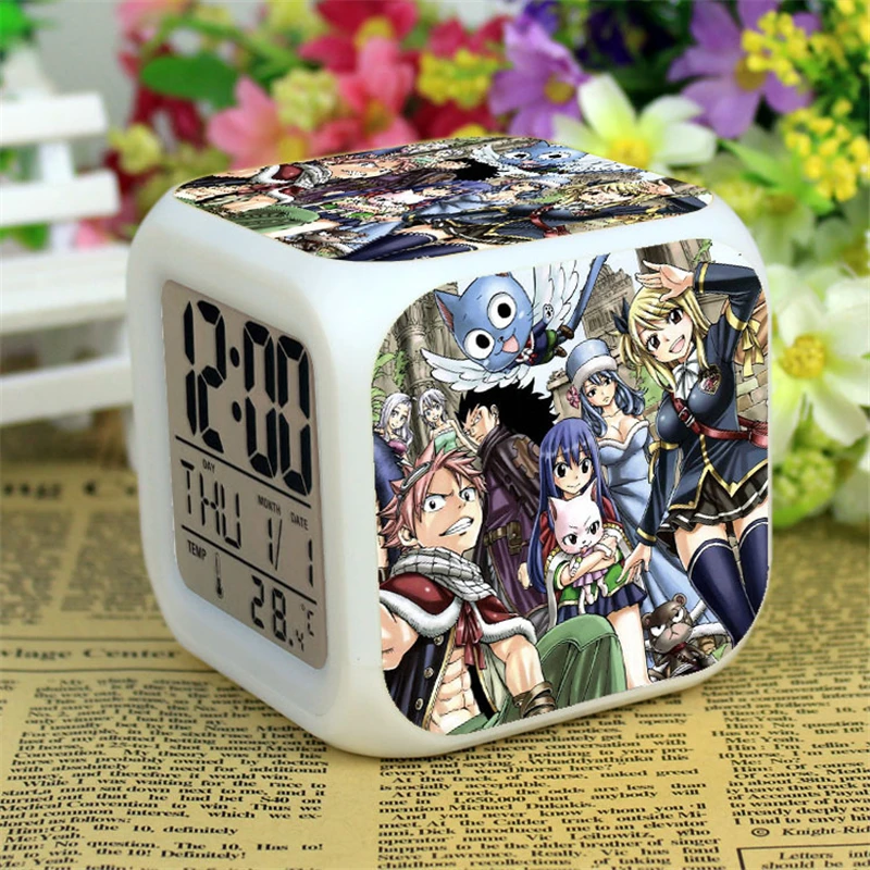 Anime Fairy Tail LED Action Figure Alarm Clock Colors Change Automatically Despertador Digital Saat Clock Collection Model Toys
Anime Fairy Tail LED Action Figure Alarm Clock Colors Change Automatically Despertador Digital Saat Clock Collection Model Toys