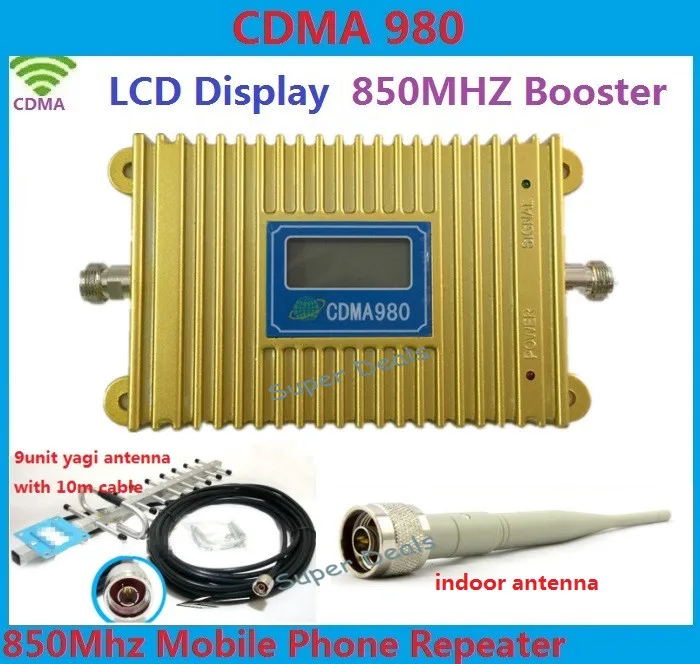 High Power CDMA 850Mhz Mobile Phone Signal Booster CDMA Signal Repeater lte 2g 4g amplifiers + 13 dBi Yagi Antenna with Cable
High Power CDMA 850Mhz Mobile Phone Signal Booster CDMA Signal Repeater lte 2g 4g amplifiers + 13 dBi Yagi Antenna with Cable