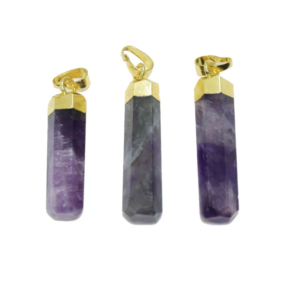 Natural stones jewelry making stone quartz pendant women purple crystal charms long thin gem amethysts gold plating jewelry girl
Natural stones jewelry making stone quartz pendant women purple crystal charms long thin gem amethysts gold plating jewelry girl