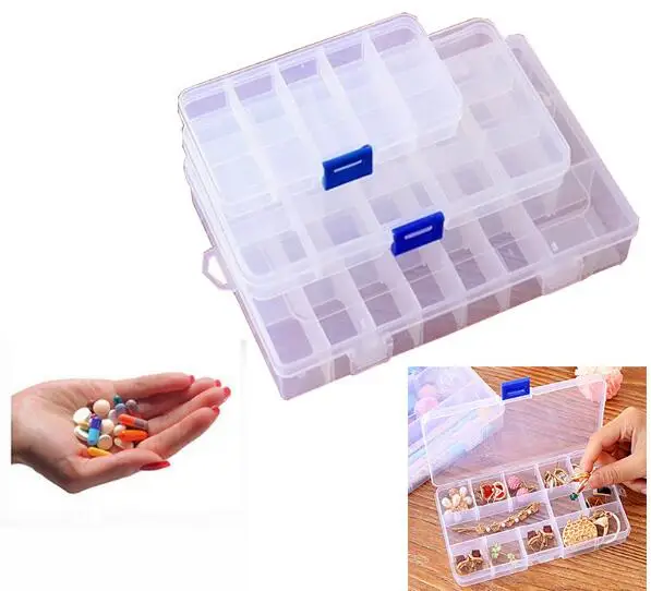 1pcs Pill Box 10/15/24 Lattics Medicine Jewelry Storage Boxes Rectangle Organiser Case
1pcs Pill Box 10/15/24 Lattics Medicine Jewelry Storage Boxes Rectangle Organiser Case