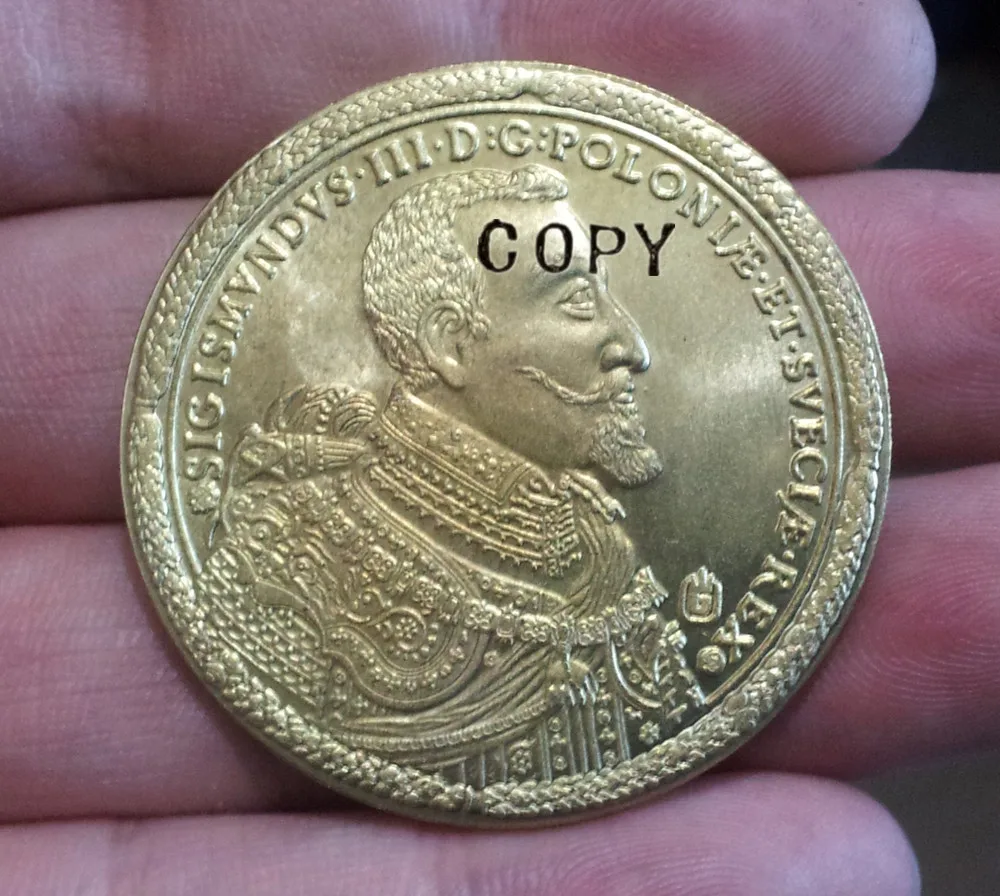 Poland-100-DUKAT-1621-SIGIS-III-Gold-brass-RARE-beautiful-copy coins -replica coins medal coins collectibles badge
Poland-100-DUKAT-1621-SIGIS-III-Gold-brass-RARE-beautiful-copy coins -replica coins medal coins collectibles badge