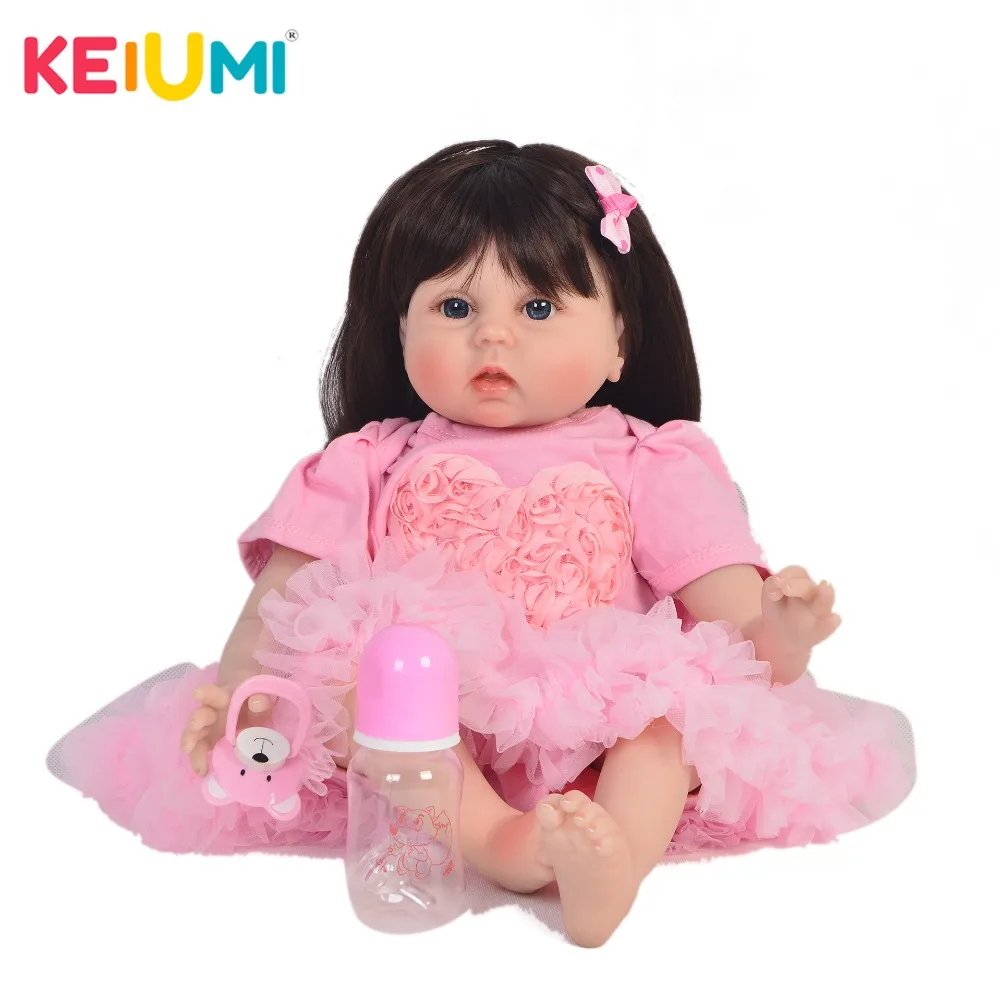 KEIUMI 55 cm Alive Silicone Reborn Doll Babies Lovely 22'' Long Hair Newborn Dolls Toys For Girl Kids Birthday Christmas Gifts
KEIUMI 55 cm Alive Silicone Reborn Doll Babies Lovely 22'' Long Hair Newborn Dolls Toys For Girl Kids Birthday Christmas Gifts