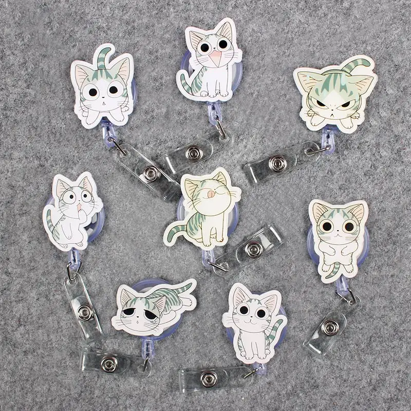 Gray Cute Expression Cat Clown Retractable Badge Card Holder Reel Nurse GirlSchool Students Exhibition Enfermera Name Card Chest
Gray Cute Expression Cat Clown Retractable Badge Card Holder Reel Nurse GirlSchool Students Exhibition Enfermera Name Card Chest