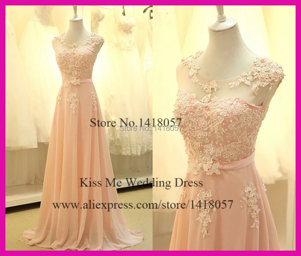 2015 Real Pictures Long Peach Bridesmaid Dresses Chiffon Lace Pearls Coral Prom Dress Vestido De Fiesta LB098
2015 Real Pictures Long Peach Bridesmaid Dresses Chiffon Lace Pearls Coral Prom Dress Vestido De Fiesta LB098