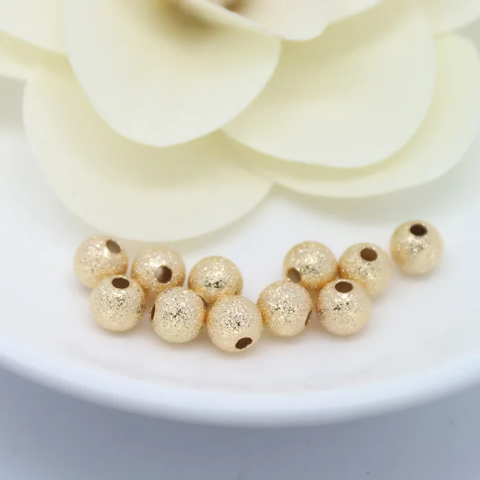 20PCS 3MM 4MM 5MM 6MM 24K Champagne Gold Color Plated Brass Matte Round Beads High Quality Diy Jewelry Accessories
20PCS 3MM 4MM 5MM 6MM 24K Champagne Gold Color Plated Brass Matte Round Beads High Quality Diy Jewelry Accessories