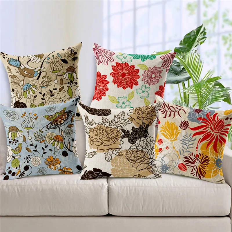 Decorative throw pillows case cover vintage style plant flower retro cushion cover for sofa home decor capa de almofadas 45x45cm
Decorative throw pillows case cover vintage style plant flower retro cushion cover for sofa home decor capa de almofadas 45x45cm
