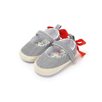 Classic Canvas Striped Baby Shoes Autumn Newborn Bow Baby Girl Shoes First Walkers Shallow Princess Shoes
Classic Canvas Striped Baby Shoes Autumn Newborn Bow Baby Girl Shoes First Walkers Shallow Princess Shoes