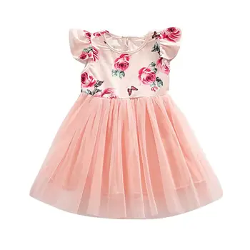 0-4T Summer Casual Baby Girls Floral Flare Sleeve Dress Mesh Design Kids Toddler Sundress
0-4T Summer Casual Baby Girls Floral Flare Sleeve Dress Mesh Design Kids Toddler Sundress