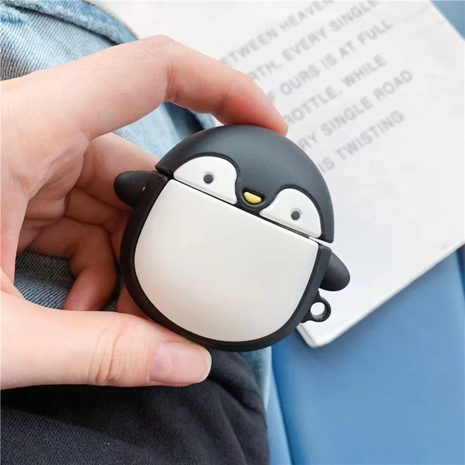 3D Penguin Cartoon Earphone Case for Airpods 2 Case Silicone Cute Cover for Apple Air Pods 1 Case Dinosaur Protective Box
3D Penguin Cartoon Earphone Case for Airpods 2 Case Silicone Cute Cover for Apple Air Pods 1 Case Dinosaur Protective Box