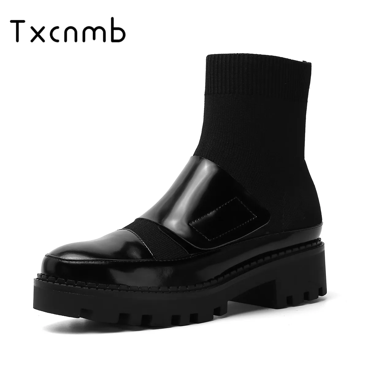 TXCNMB 2019 Autumn Winter New boots woman platform high Heels Women Ankle Boots Genuine Leather Rome Short Boots Office Shoes
TXCNMB 2019 Autumn Winter New boots woman platform high Heels Women Ankle Boots Genuine Leather Rome Short Boots Office Shoes