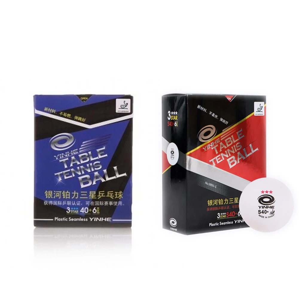 Original YINHE 3 Star 40+/S40+ New Material Seamless PP Ball Table Tennis ball / ping pong ball 2boxes/lot 12 pcs
Original YINHE 3 Star 40+/S40+ New Material Seamless PP Ball Table Tennis ball / ping pong ball 2boxes/lot 12 pcs