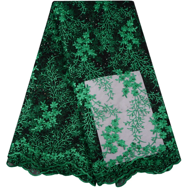 Green French Lace Fabric With Beads And Stones Mesh Tulle High Quality Nigerian Embroidered Lace Fabrics For Wedding DressesA969
Green French Lace Fabric With Beads And Stones Mesh Tulle High Quality Nigerian Embroidered Lace Fabrics For Wedding DressesA969