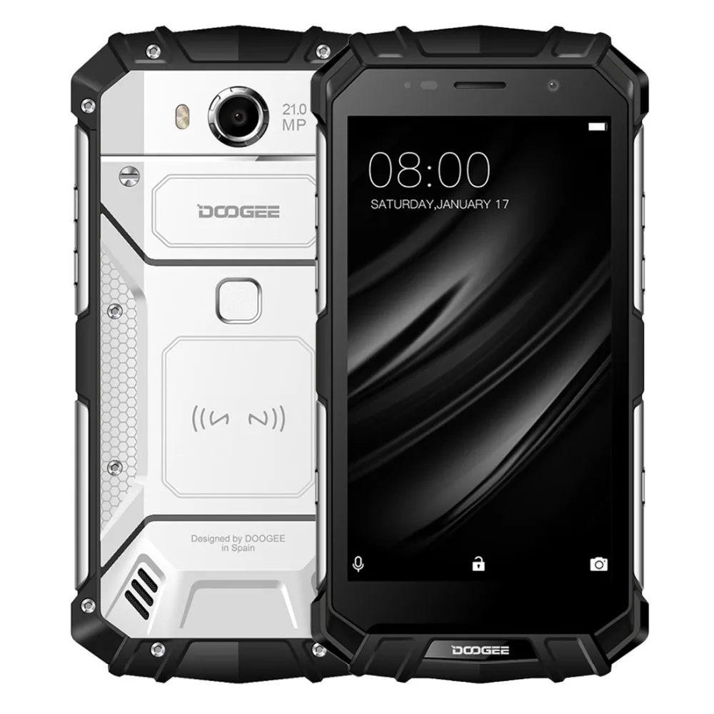 

DOOGEE S60 6GB 64GB Mobile Phone MTK Helio P25 Octa Core 5.2'' FHD Screen IP68 Waterprrof Smartphone 21.0MP 5580mAh Smartphon