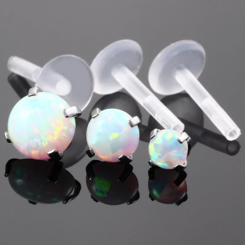3pcs/lot Bioflexible Opal Gem Lip Monore Labret Stud Piercing Rings Sexy Orelha Helix Ear Cartilage Tragus Fashion Jewelry 16G
3pcs/lot Bioflexible Opal Gem Lip Monore Labret Stud Piercing Rings Sexy Orelha Helix Ear Cartilage Tragus Fashion Jewelry 16G