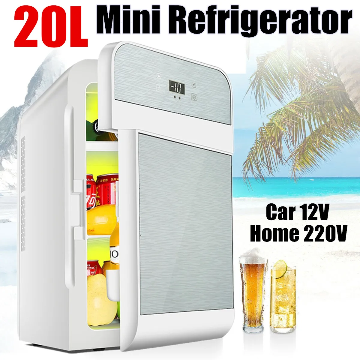 20L Refrigerator Car Refrigerator Single-core Dual-core Digital Display Home Fridge 12V/220V
20L Refrigerator Car Refrigerator Single-core Dual-core Digital Display Home Fridge 12V/220V
